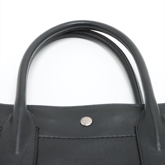 Yves Saint Laurent Rive Gauche Leather Tote Bag Black - Picture 6 of 9